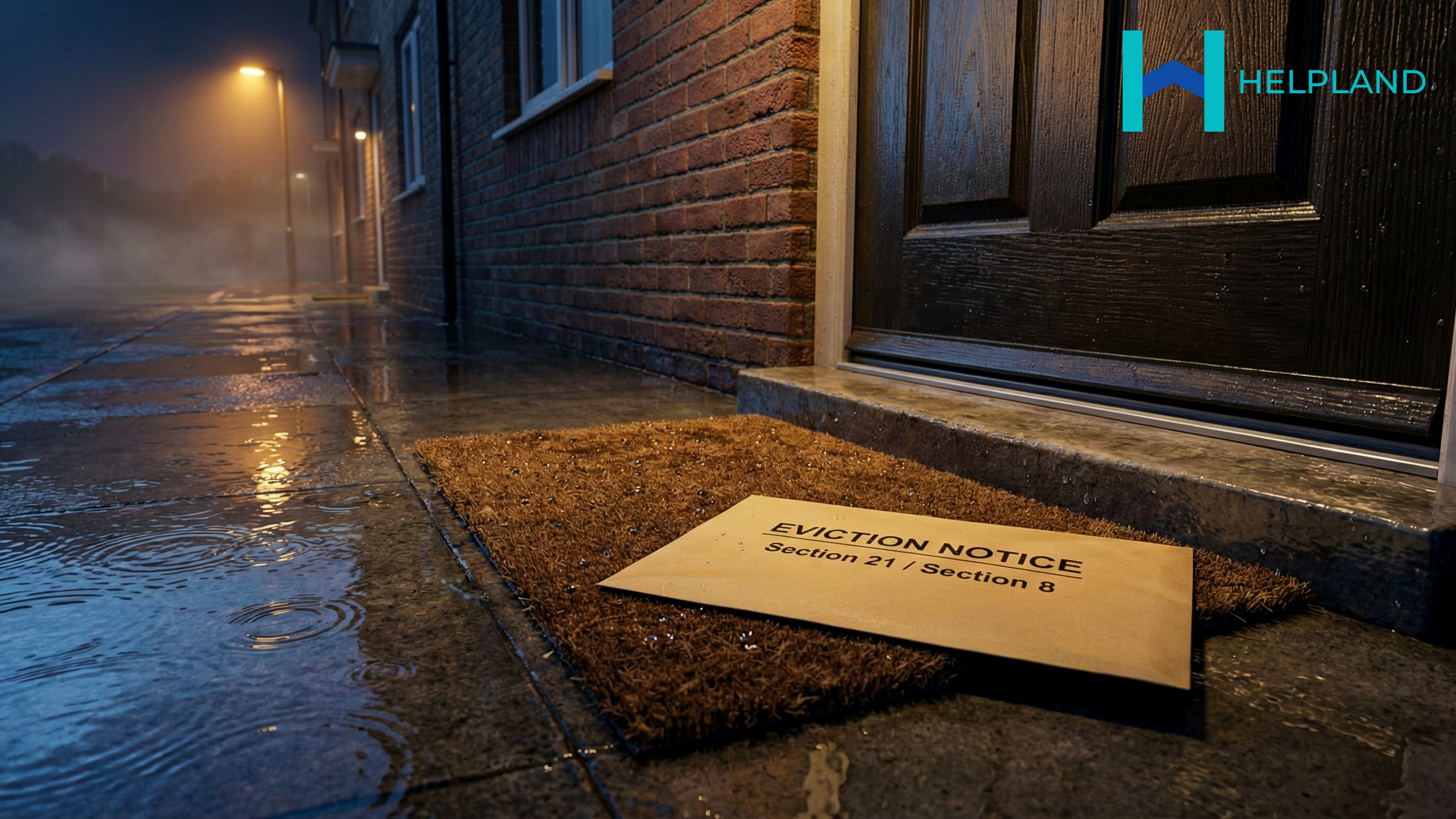 Eviction Notice on doorstep of UK house