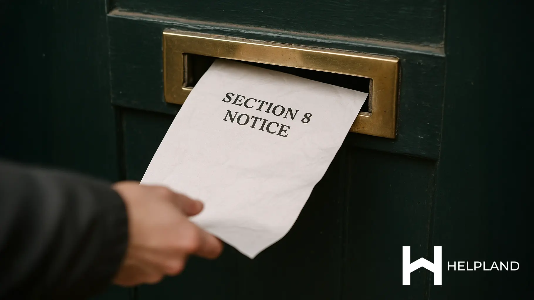 Landlord posting a Section 8 Notice though a letter box 